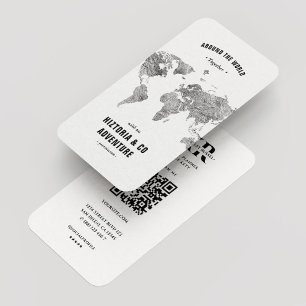 Visite Planificateur de voyage minimaliste Carte du monde