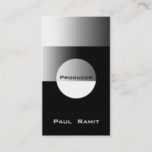 Visite Producteur blanc noir argenté de BW 9 de carte de