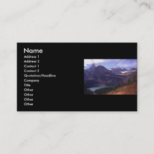 Visite profil ou carte de visite, paysage