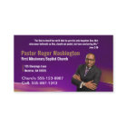 Purple Pastor ou Deacon Photo Church Carte de visi