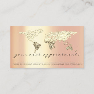 Visite Rappel de rendez-vous Carte Word Gold Trader Finan