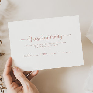 Visite Rose Gold Calligraphy Devine Combien De Carte De J