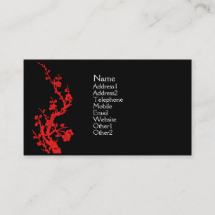 Visite Rouge de carte de profil de conception de Chinois