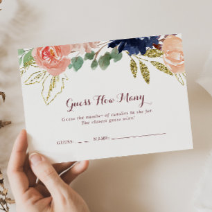 Visite Rustic Gold Calligraphy Devine Combien De Carte De