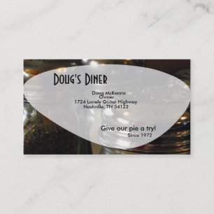 Visite Salt Shaker Diner Amusant Restaurant Carte de visi