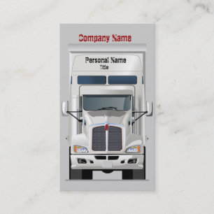 Visite Semi carte de profil d'affaires de camion