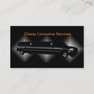 Visite Service Chauffeur Classique Limousine Carte de vis