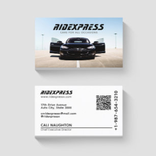 Visite Service de location de voitures noires Carte de vi