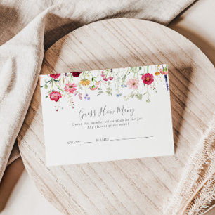 Visite Simple Fleur sauvage Devinez Combien De Carte De J