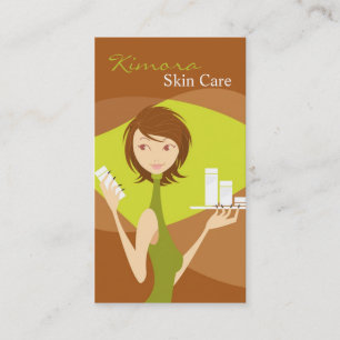 Visite Soins de la peau Vecteur de soins du visage Carte