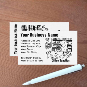 Visite Stationers et fournitures de bureau Carte de visit
