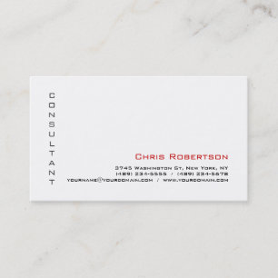 Visite Taille standard Gris Blanc Rouge Charme Carte de v