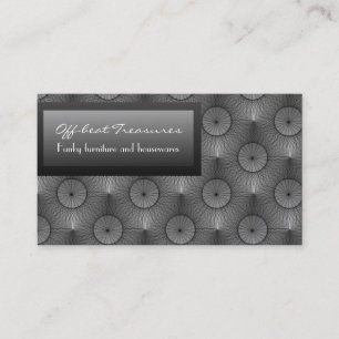 Visite Ultramoderne Chic Carte de visite, gris métallique