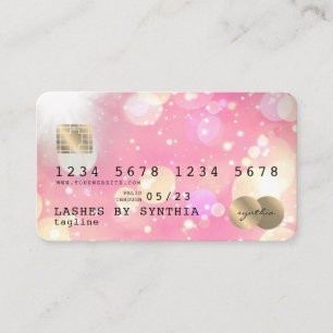 Visite Unicorn boho art Carte de crédit Style Gold