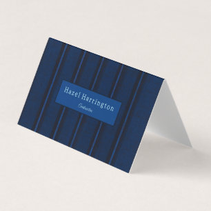 Visite Unique couleur bleu foncé QR Code Plier Carte de v
