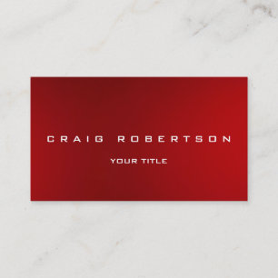 Visite Unique Red Modern Consultant Manager Carte de visi