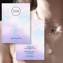 Votre carte de présentation de collier iridescent