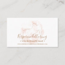 Visitenkarte für Body Sculpting Konturierung Spa