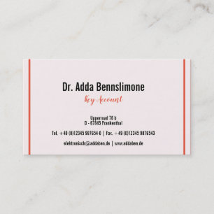 Visitenkarte Lines Business Card