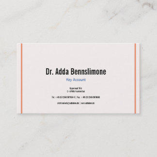 Visitenkarte Lines Business Card