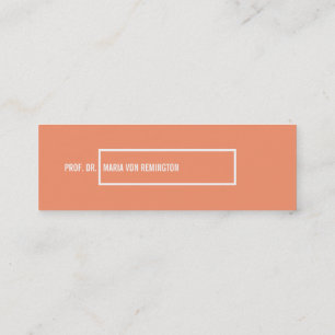 Visitenkarten Klassisch Mini Business Card