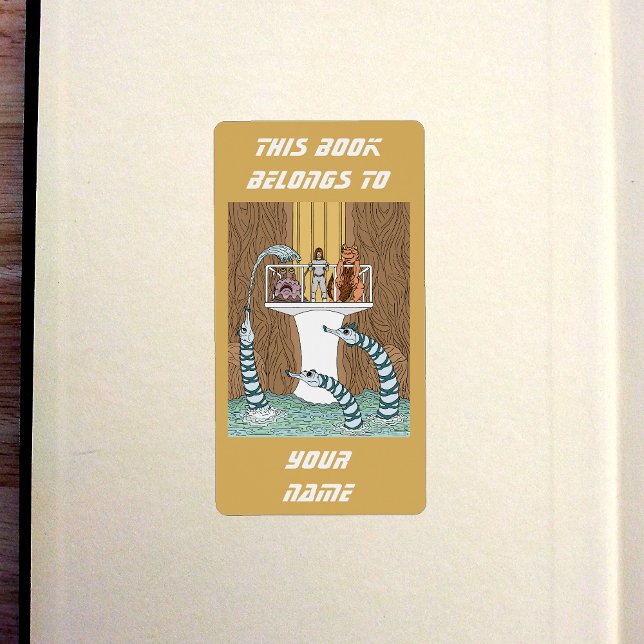 Visiter le pool de la plaque d'immatriculation Pip (Visiting the Pool of the Piptrixons Bookplate in Old Book)