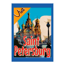 Visiter le Poster vintage de Saint-Pétersbourg