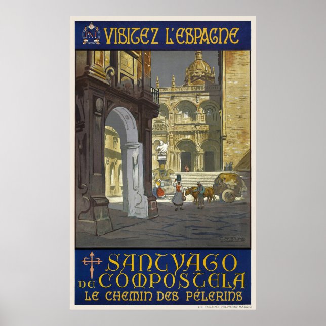 Visitez Espagne Poster vintage années 1920 (Devant)