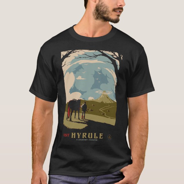 Visitez Hyrule Classic T-Shirt (Devant)