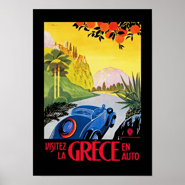 Visitez La Grece en Auto Poster (Front)