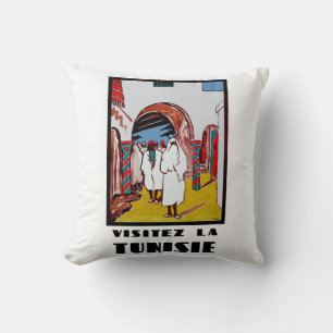 Visitez La Tunisie Throw Pillow