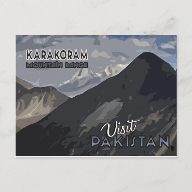 Visitez le Pakistan carte postale (Devant)