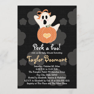 Visitez un fantôme de Boo Invitations de douche po