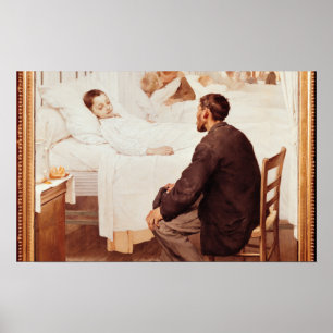 Visiting Day at the Hospital, 1889 Poster