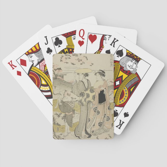 Visiting Kiyomizu Temple Playing Cards (Back)