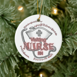 Visiting Nurse Axiom Ceramic Ornament