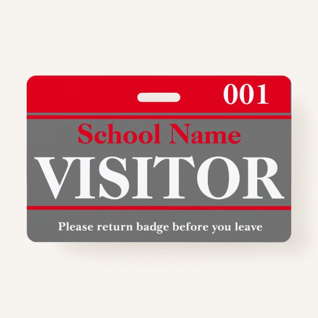 Visitor Badge (Front)