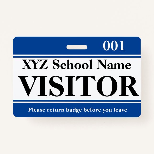 Visitor Badge (Front)