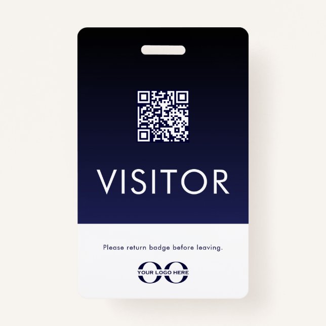 Visitor Badge Logo QR Code (Front)