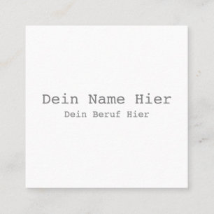 Visitor card