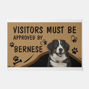 Visitor Must Be Approved By Springer Bernese Doormat
