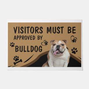 Visitor Must Be Approved By Springer Bulldog Doormat