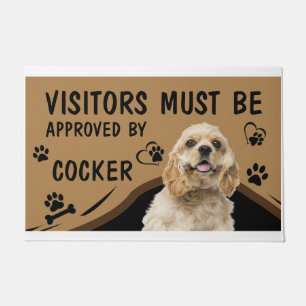 Visitor Must Be Approved By Springer Cocker Doormat