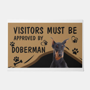 Visitor Must Be Approved By Springer Doberman Doormat