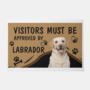 Visitor Must Be Approved By Springer Labrador Doormat