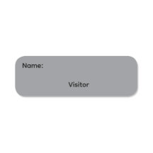 Visitor Reusable Dry Erase Name Tag Magnetic