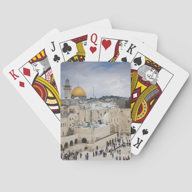 Visitors, Western Wall Plaza & Dome of the Rock Playing Cards (Back)
