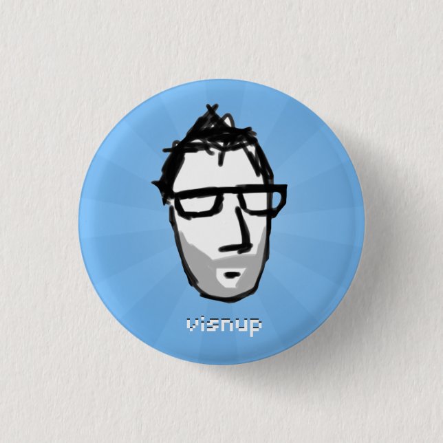visnu button (blue) (Front)