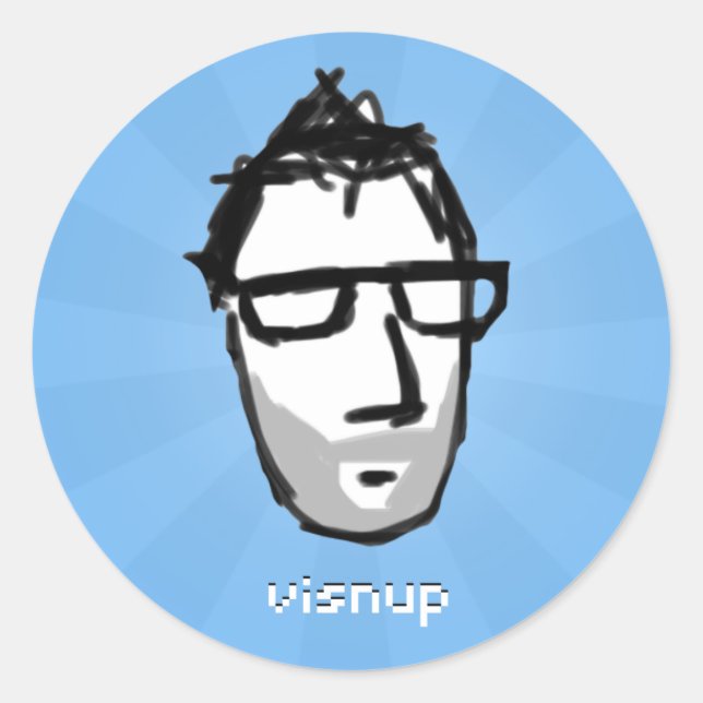 visnu sticker (blue) (Front)