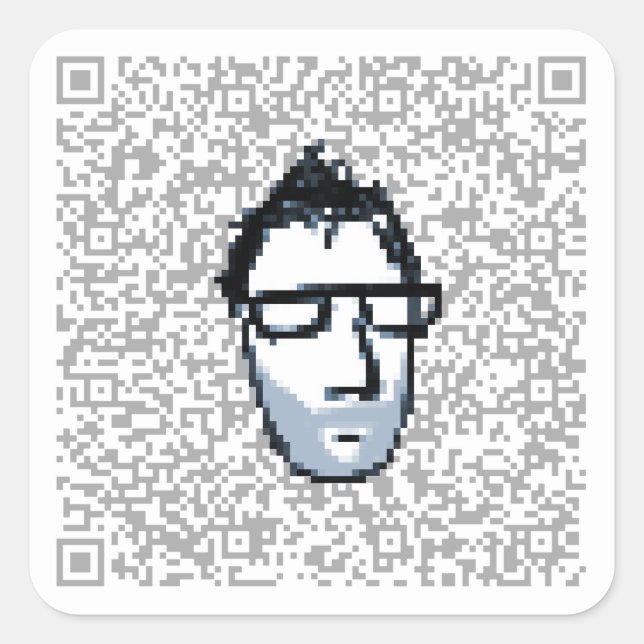 visnup qr code light sticker (Front)